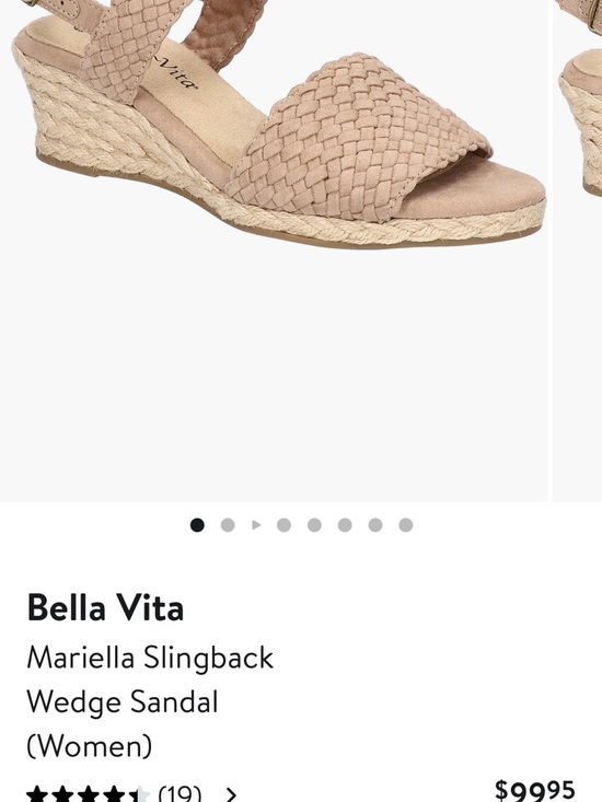 Bella Vita Shoes - NWOT Bella Vita Mariella Slingback Wedge in Taupe